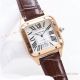 Swiss Quality Cartier Alberto Santos-Dumont de Auto Watches 39.5mm Black Leather Strap (3)_th.jpg